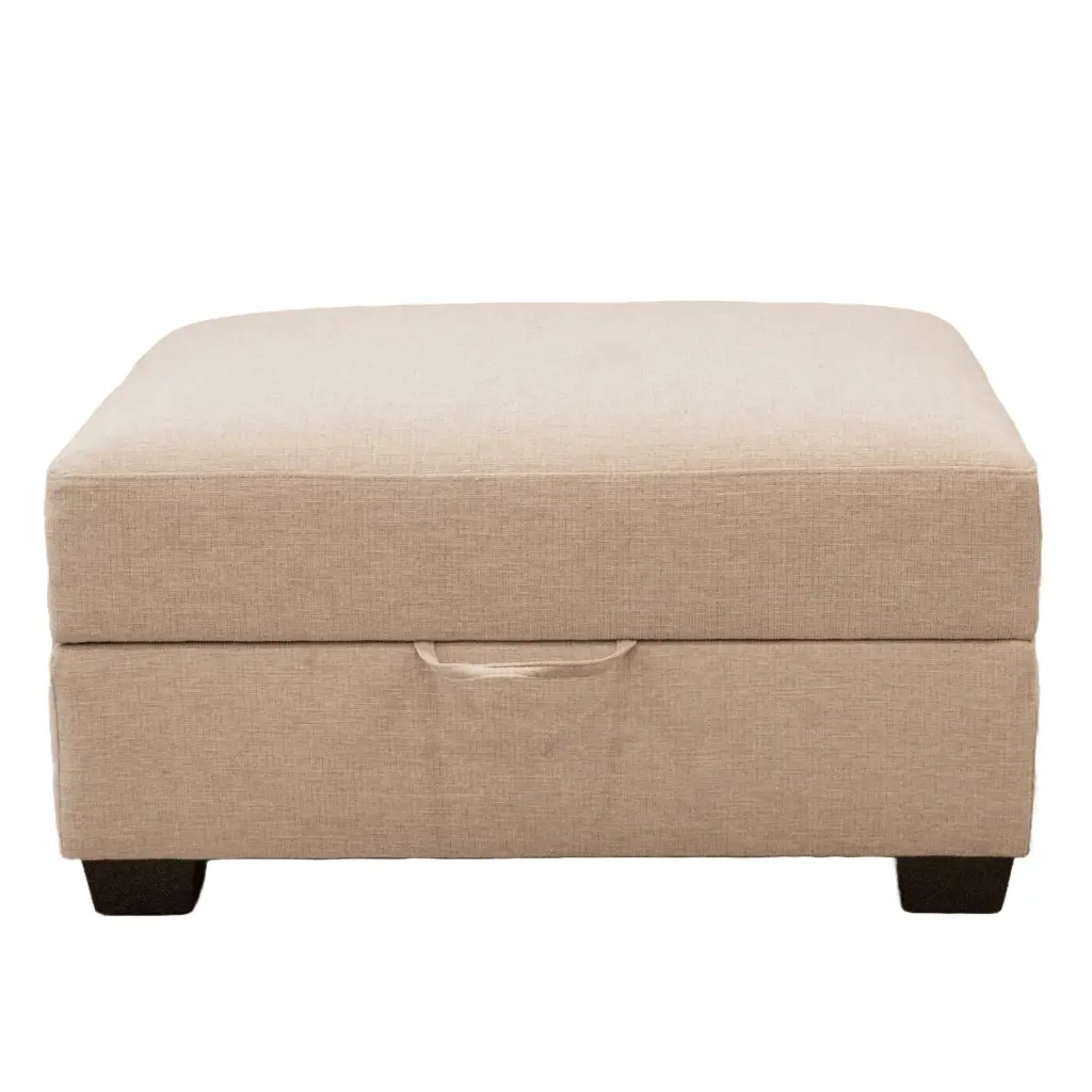 Timeless Living Room Storage Ottoman Fabric Upholstered Footstool Hidden Compartment kanepe
