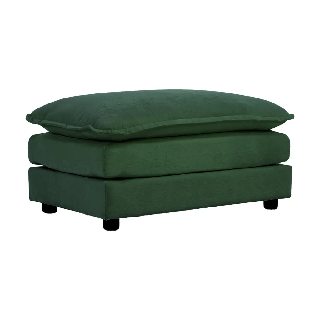 Chenille Fabric Ottomans Footrest 2 Seater or 3 Seater Sofa ui furniture
