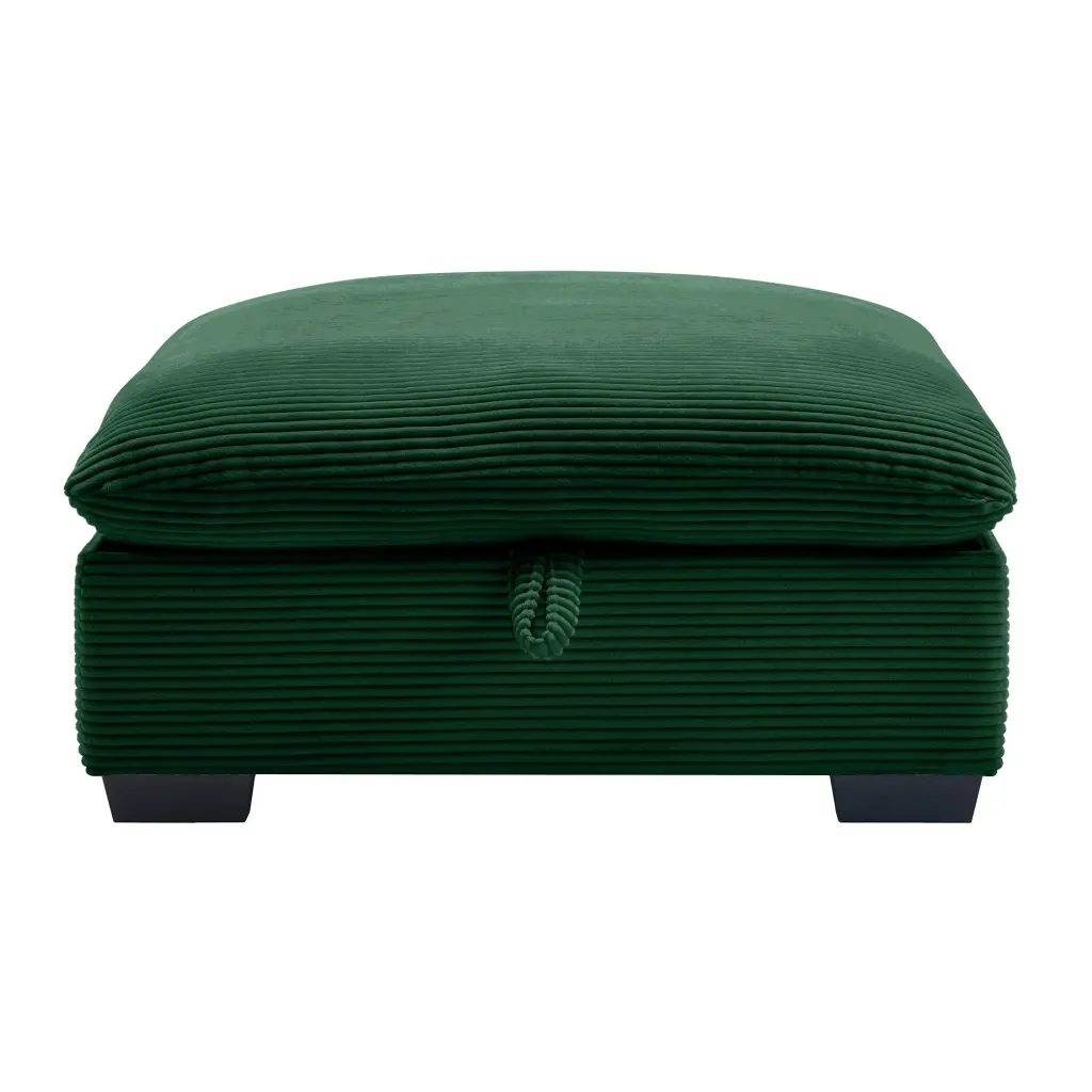 Corduroy Fabric Ottomans Footrest 2 Seater Sofa, 3 Seater Living Room Furniture ui furniture