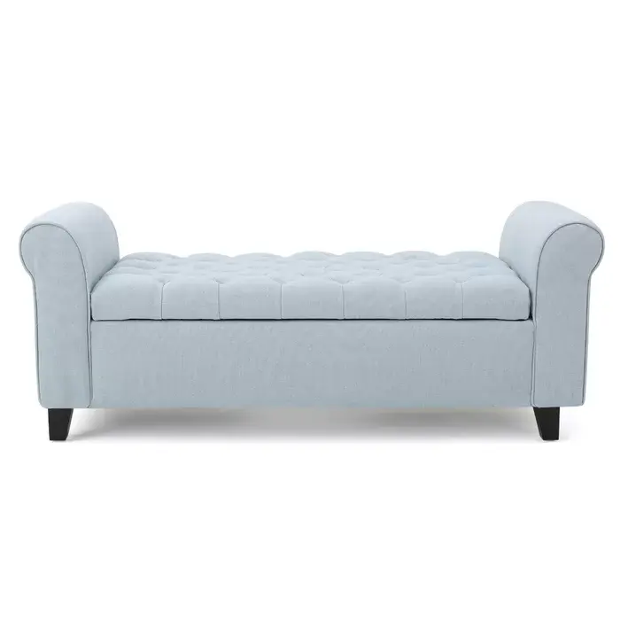 Ottomans Wheat Fabric Living Room Footrest or Extra Seating nh-an
