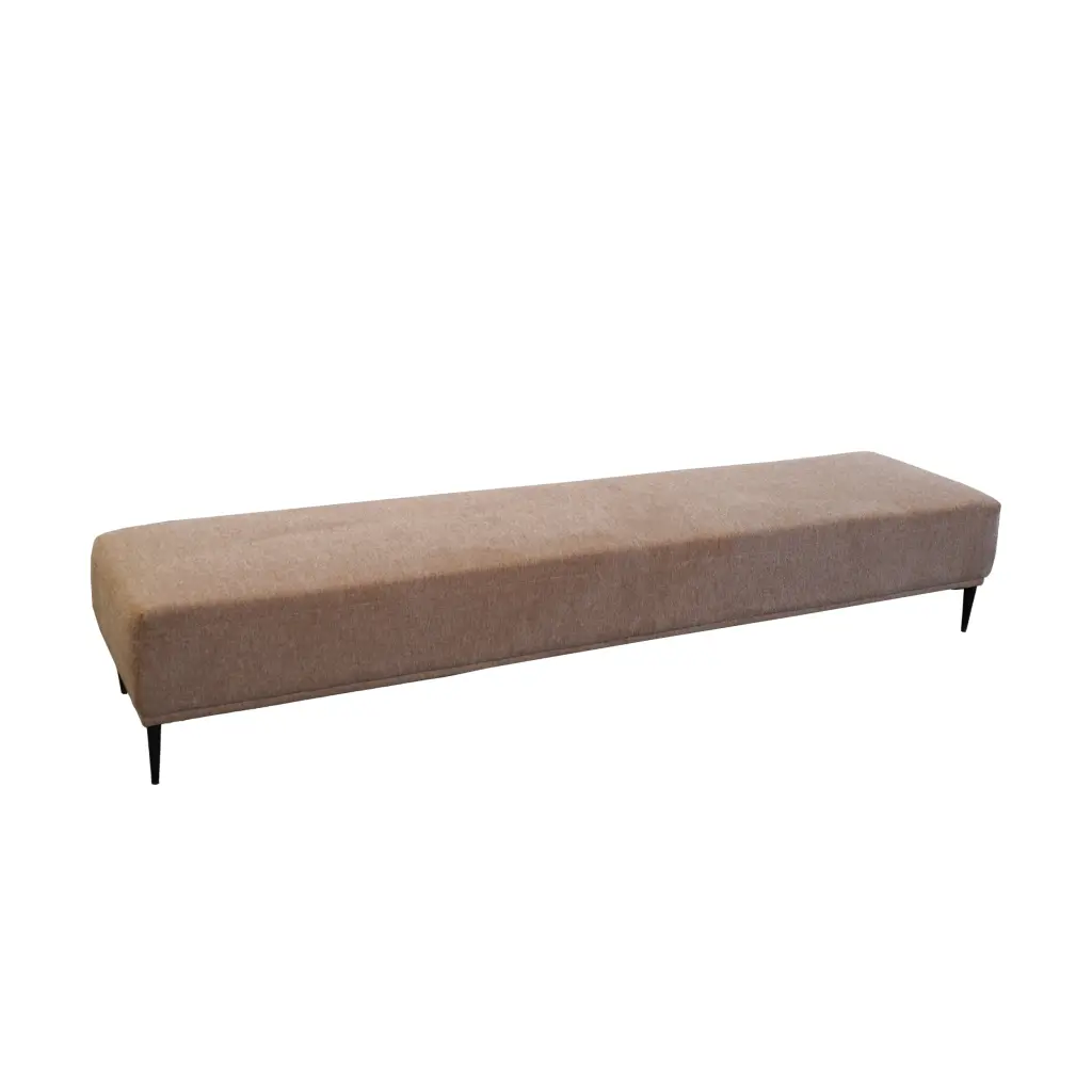 Santa Monica Brown Ottoman Brown Wood Polyester Storage american homestead furniture