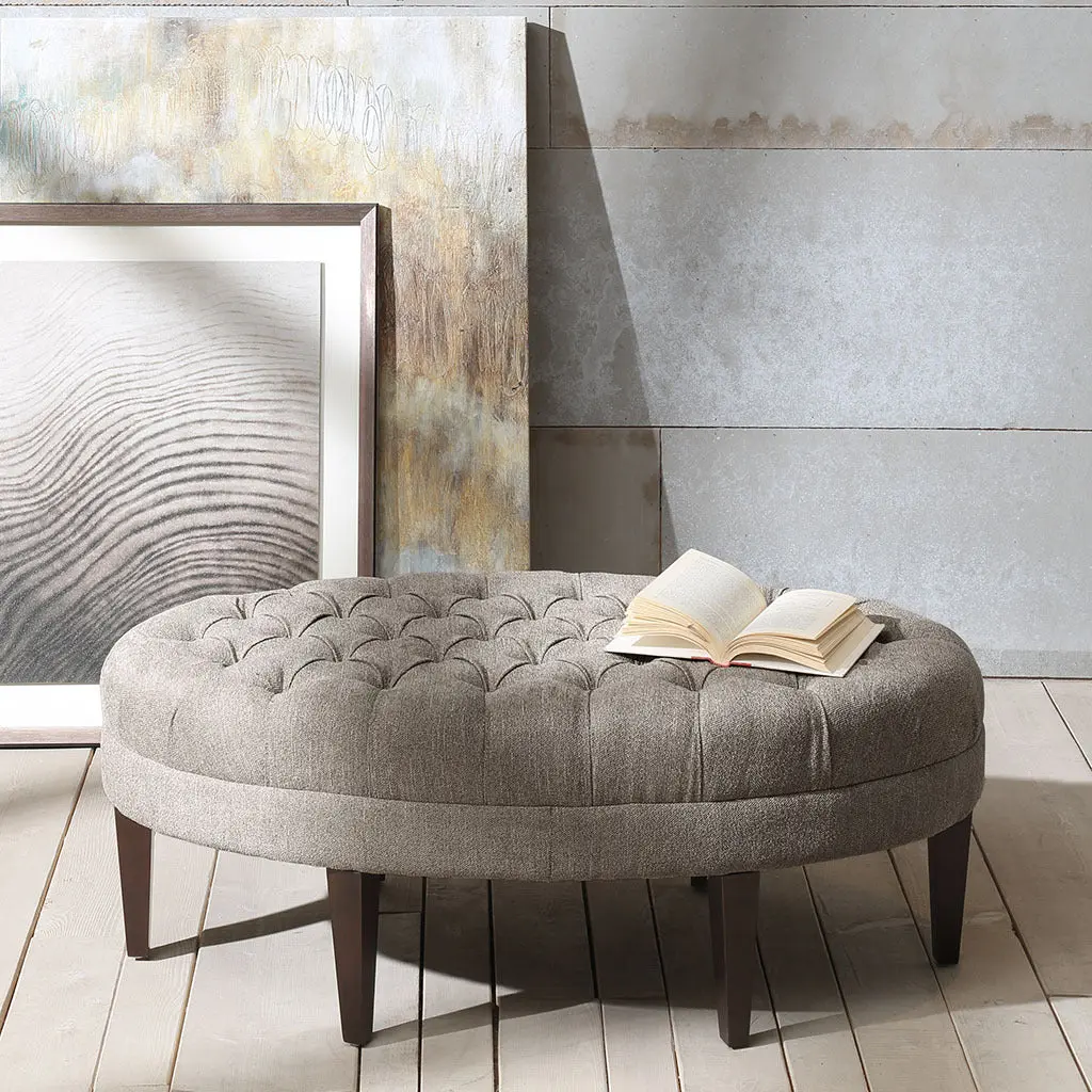 Only Substantiatebuyer Martin Surfboard Tufted Ottoman Multicolor Solid Wood jla