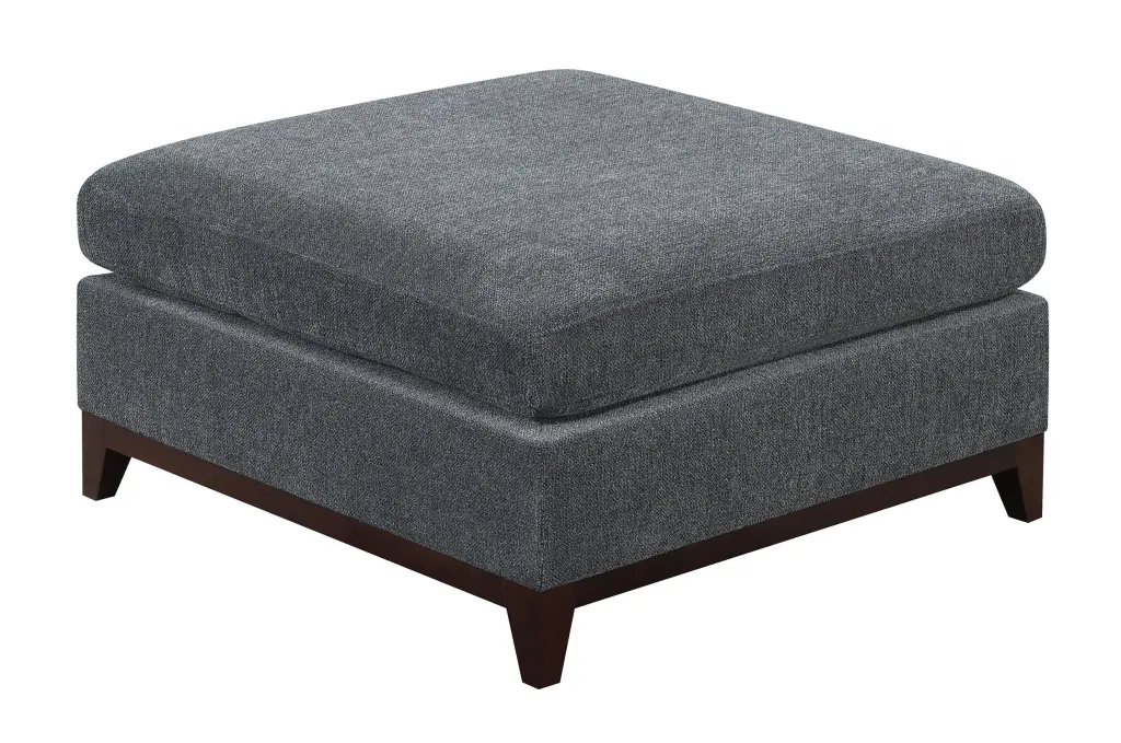 Modular Living Room Ottoman Ash Chenille Fabric 1-Piece Cushion kanepe