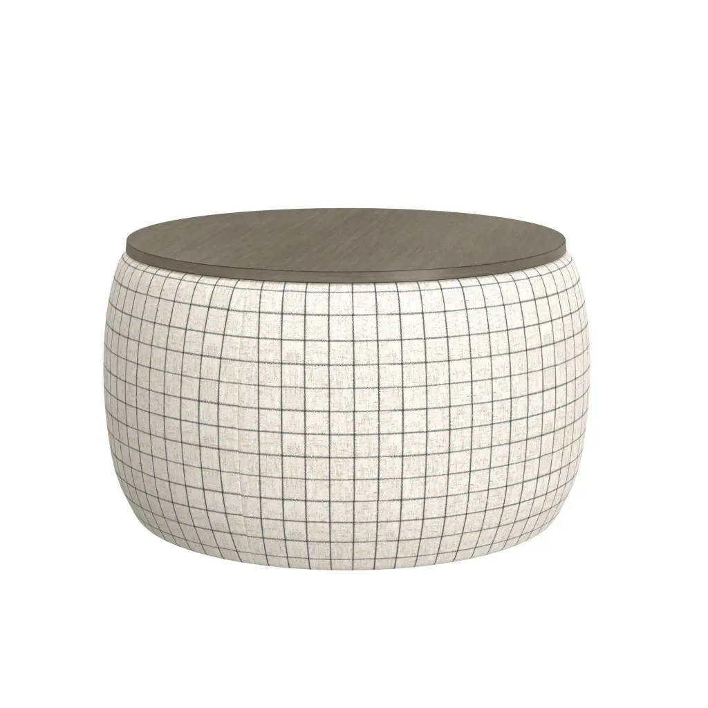 Revel White Storage Ottoman Engineered Wood Multi-Purpose Furniture wallace - bay