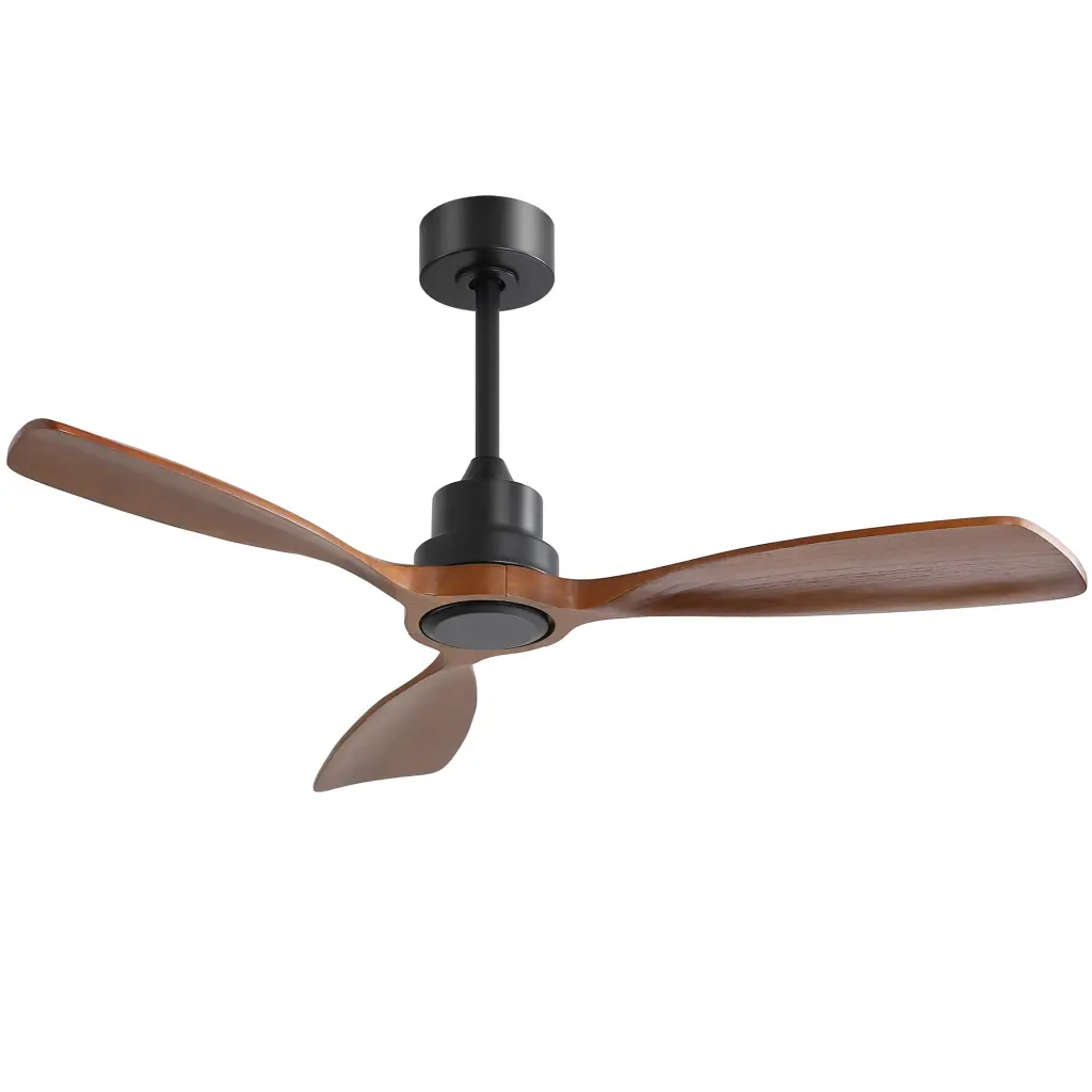 48 Inch Outdoor Ceiling Fan 3 Solid Wood Blades and 6 Speed