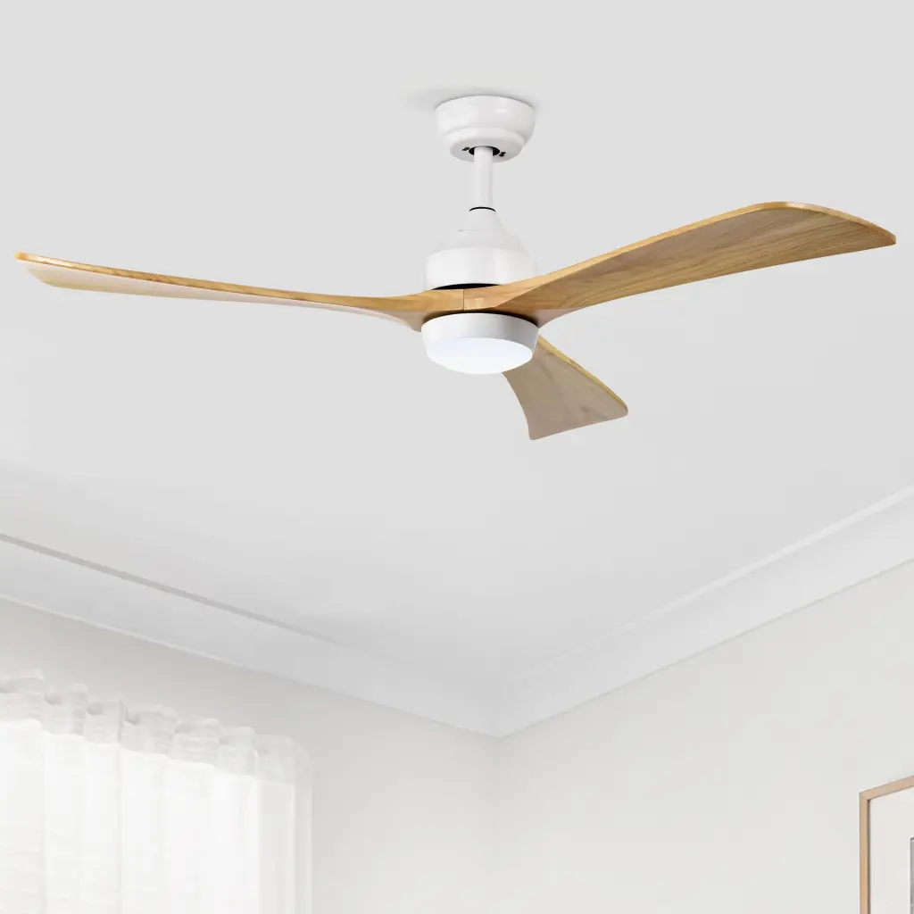 52 Inch Ceiling Fan Lights Remote Regulation Quiet DC Motor 3 Blades hengermei