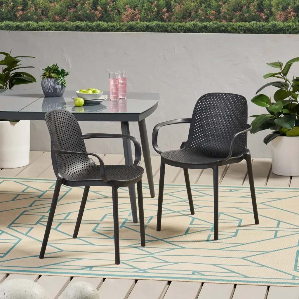 Gardenia Chair Black Polypropylene nh-ihave