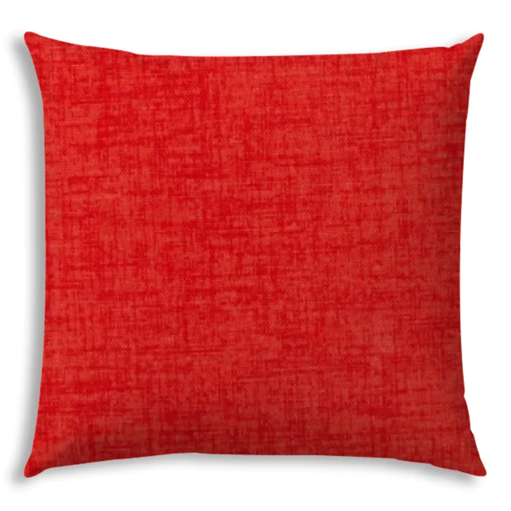 Weave Coral Indoor Outdoor Pillow Sewn Closure Multicolor Polyester Decorative Throw Pillow usa made pillow and pouf