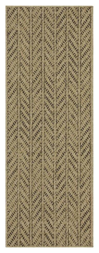 Earth GC NTL1012 Jute Black 2 Ft. 7 . X 7 Ft. 3 . Indoor Outdoor Area Rug icona home decor