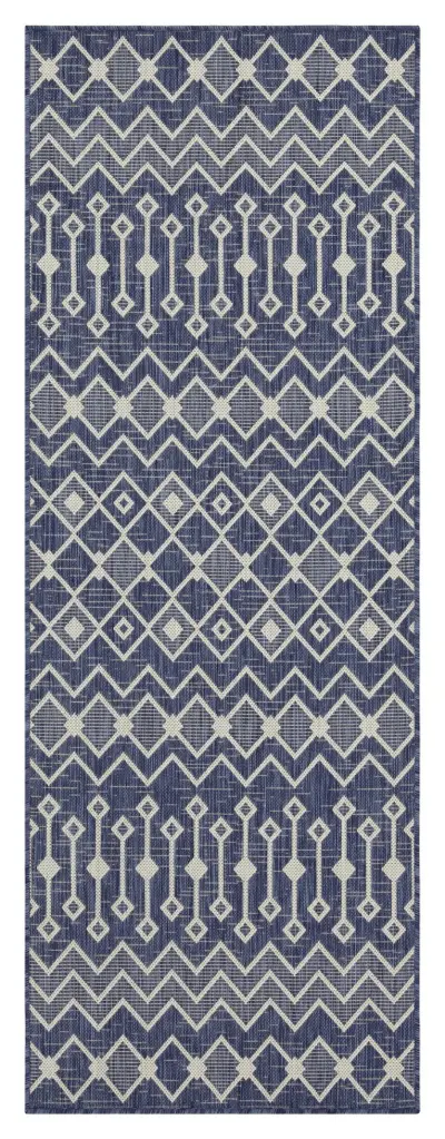 Sunshine Blue Indoor Outdoor Area Rug 2 Ft. 7 . X 7 Ft. 3 . icona home decor