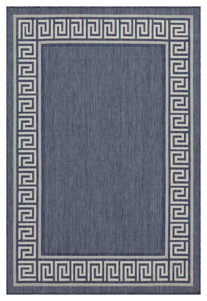 Sunshine GC Har2001 Blue 5 Ft. 3 . X 7 Ft. 3 . Indoor Outdoor Area Rug icona home decor