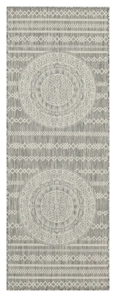 Sunshine GC Har2018 Silver Indoor Outdoor Area Rug - 2 Ft. 7 . X 7 Ft. 3 . icona home decor
