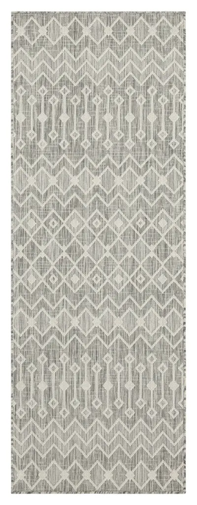 Sunshine Silver Indoor Outdoor Area Rug 2x7 Feet icona home decor