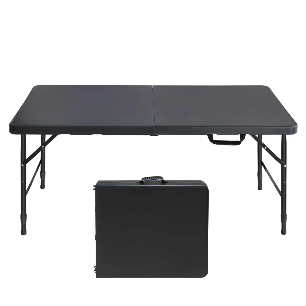 4Ft Folding Table Indoor Outdoor Maximum Weight 135Kg mgsport