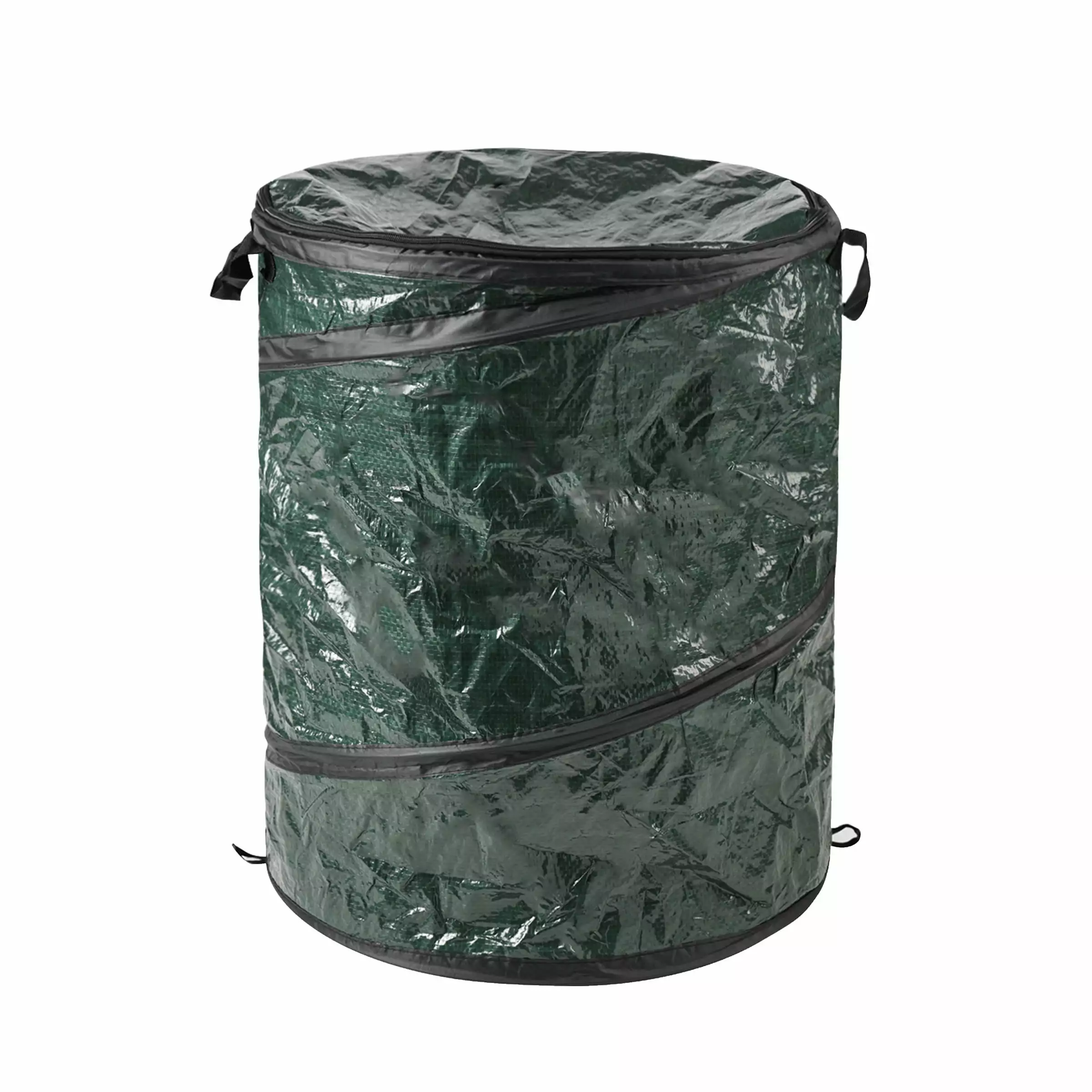 Wakeman 29.5-Gallon Pop Up Outdoor Garbage Can - Collapsible Trash Can Parties. Yard Waste. Laundry. or Camping Accessorie...
