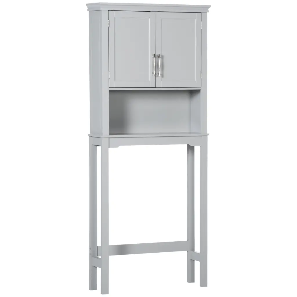 Kleankin Modern Over Toilet Storage Cabinet Double Door Bathroom Organizer aosom business