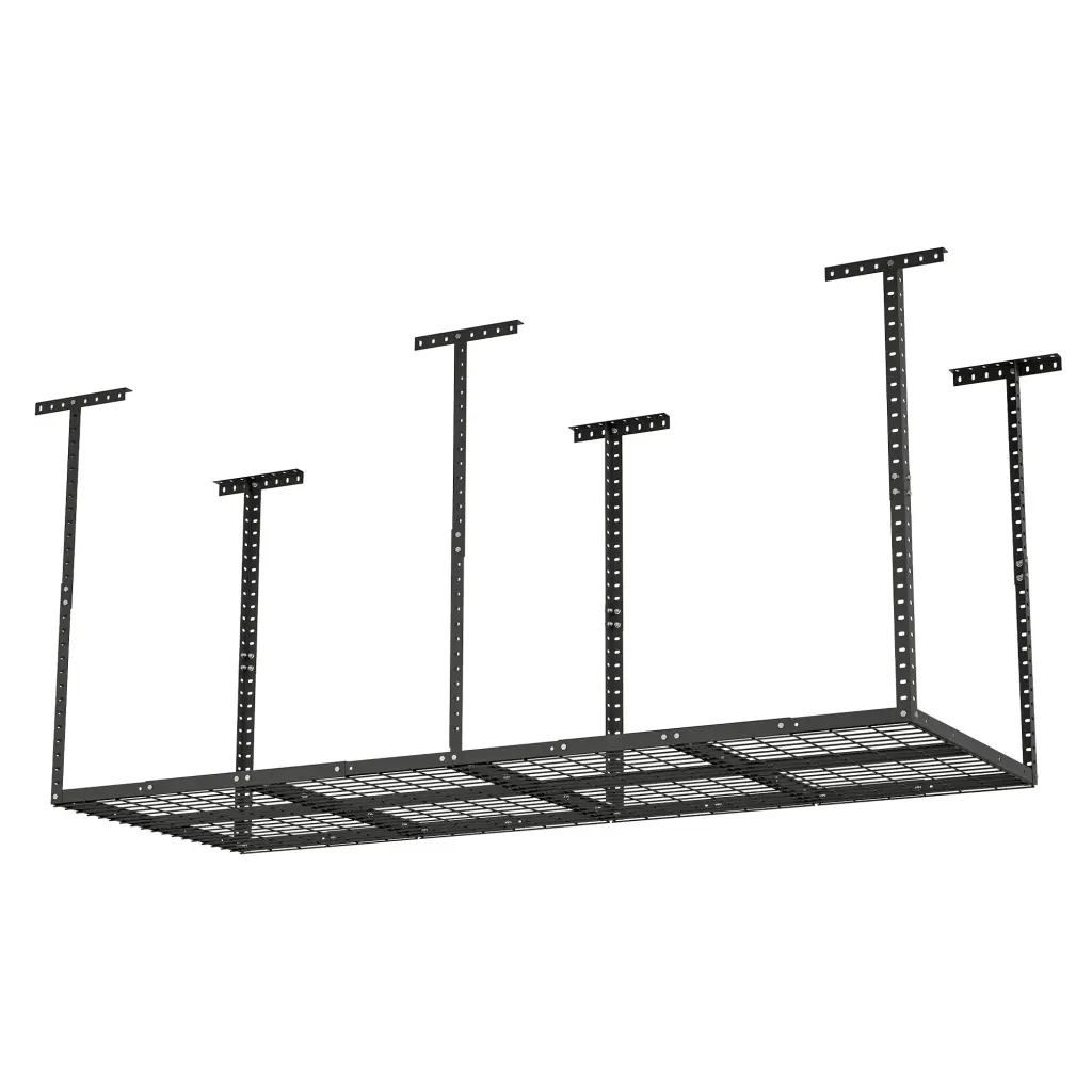 3X8Ft Overhead Garage Storage Rack, Adjustable Garage Storage Organization System hortus oasis
