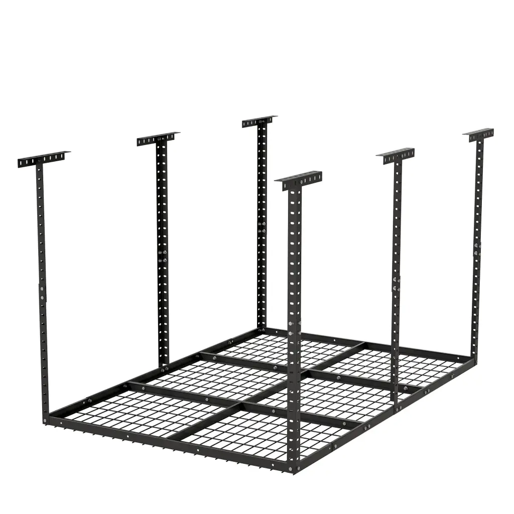 4X6Ft Adjustable Overhead Garage Storage Rack Organizer hortus oasis