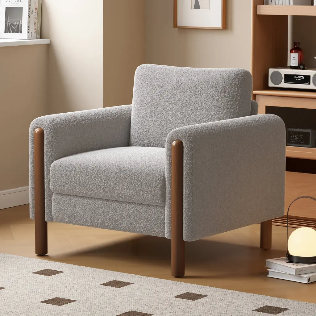 Oversized Accent Chair Upholstered Living Room Single Sofa Chaise Lounge nh-cozy home