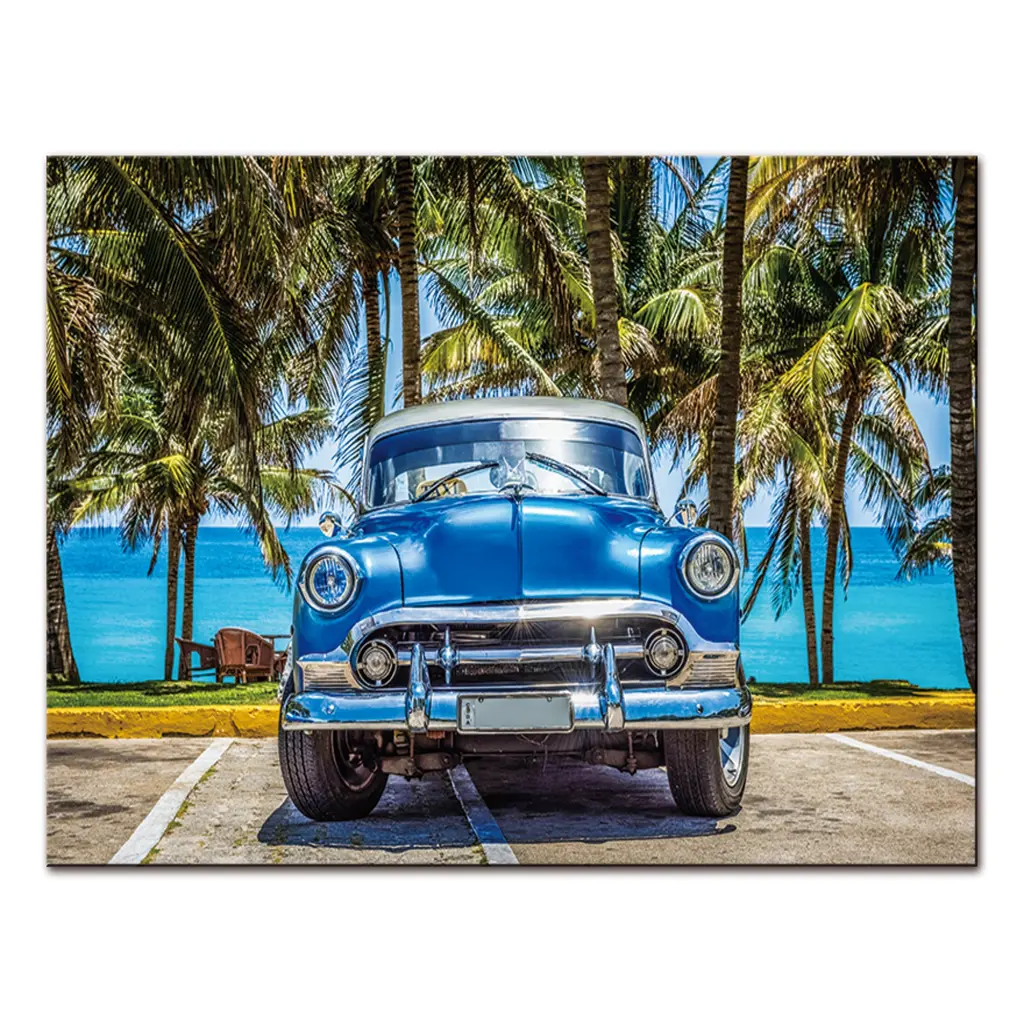 Oppidan Home Timeless Car At Beach Acrylic Wall Art 32x48 Inches Modern Decor furnings