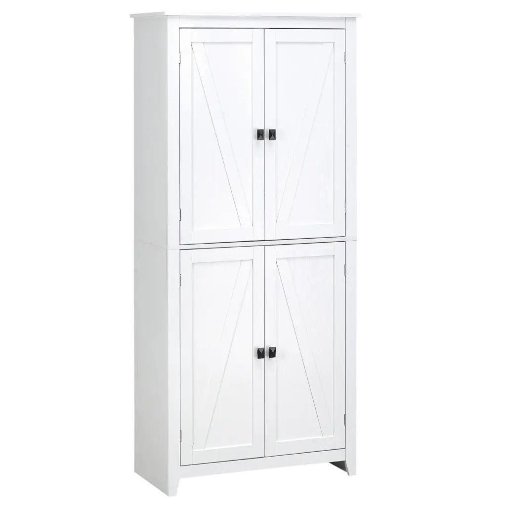 72 Inch Freestanding 4 Door Kitchen Pantry - Storage Cabinet Organizer Home aosom business