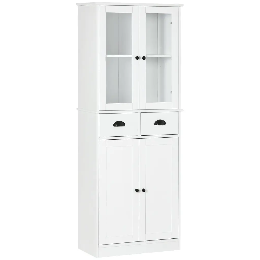 61 Inch Freestanding Kitchen Pantry Traditional Storage Cabinet aosom business