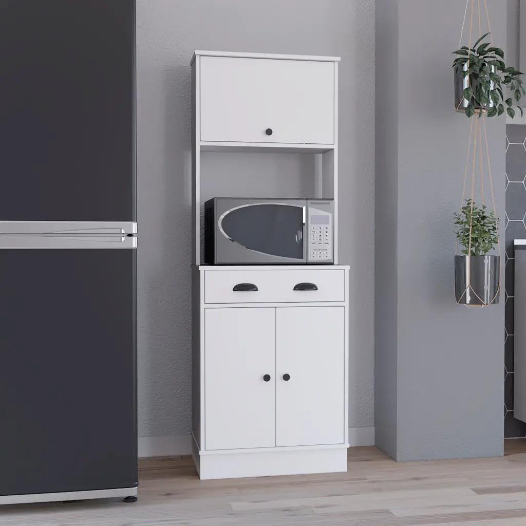 White 2 Cabinet Kitchen Pantry Drawers Storage furniture max