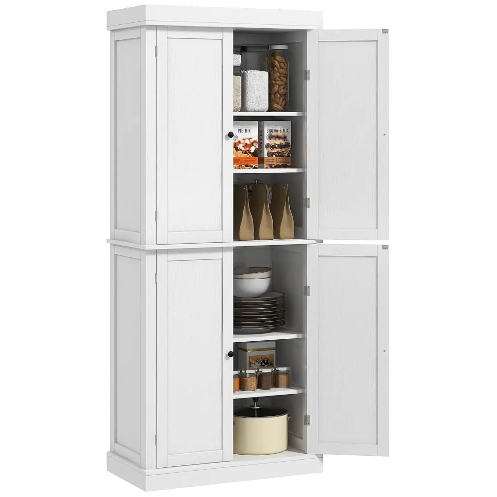 Homcom 72.5 Inch Freestanding Kitchen Pantry Cabinet Tall Storage Cabinet aosom business