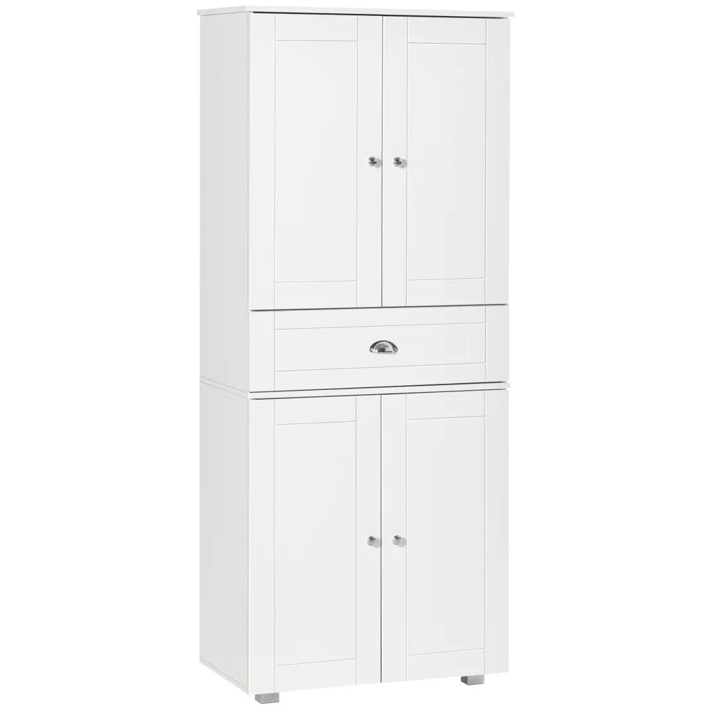 Homcom 72 Inch Freestanding Kitchen Pantry Cabinet 2 Large Double Doors aosom business