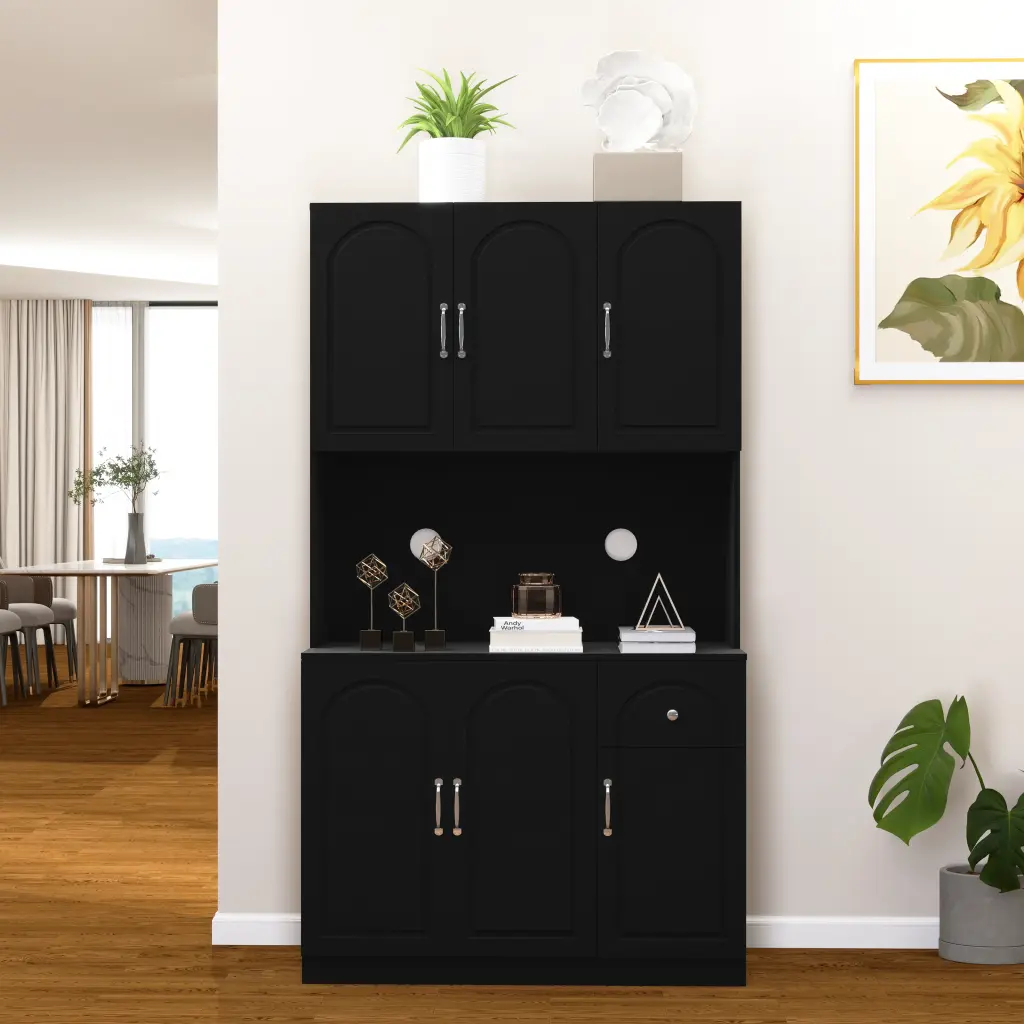71 Inch Kitchen Pantry Storage Cabinet Microwave Oven Countertop cl worthy houseware co.-ltd.