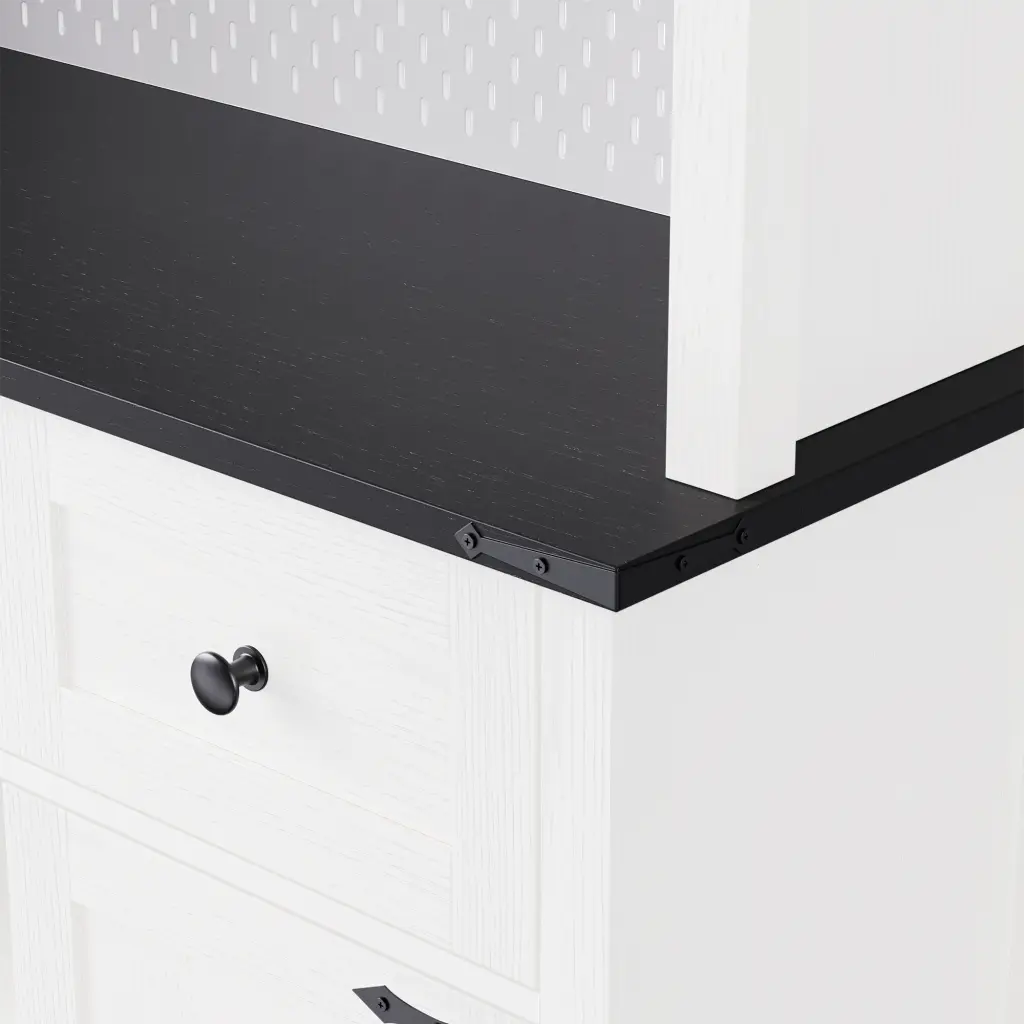 K&K 71 Inch Farmhouse Pantry Bar Cabinet Internal Storage Rack Kitchen Storage rnb