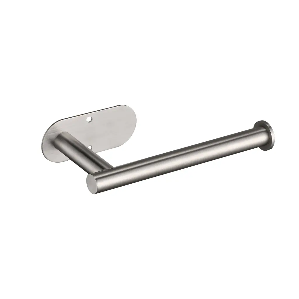Paper Towel Holder Self Adhesive or Drilling Stainless Steel Wall Mount w2287