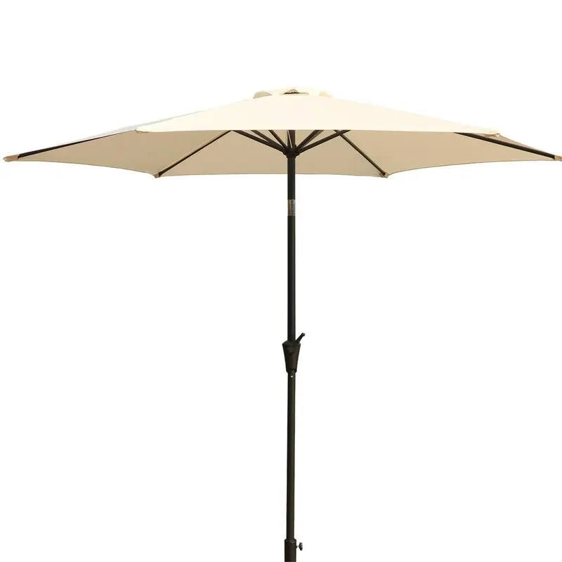 9 Foot Pole Umbrella Carry Bag Creme Cream Polyester Aluminum Frame gathercraft