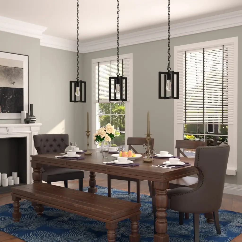 1 Light Living Room Steel Lantern Dimmable Farmhouse Pendant UL Certified acroma