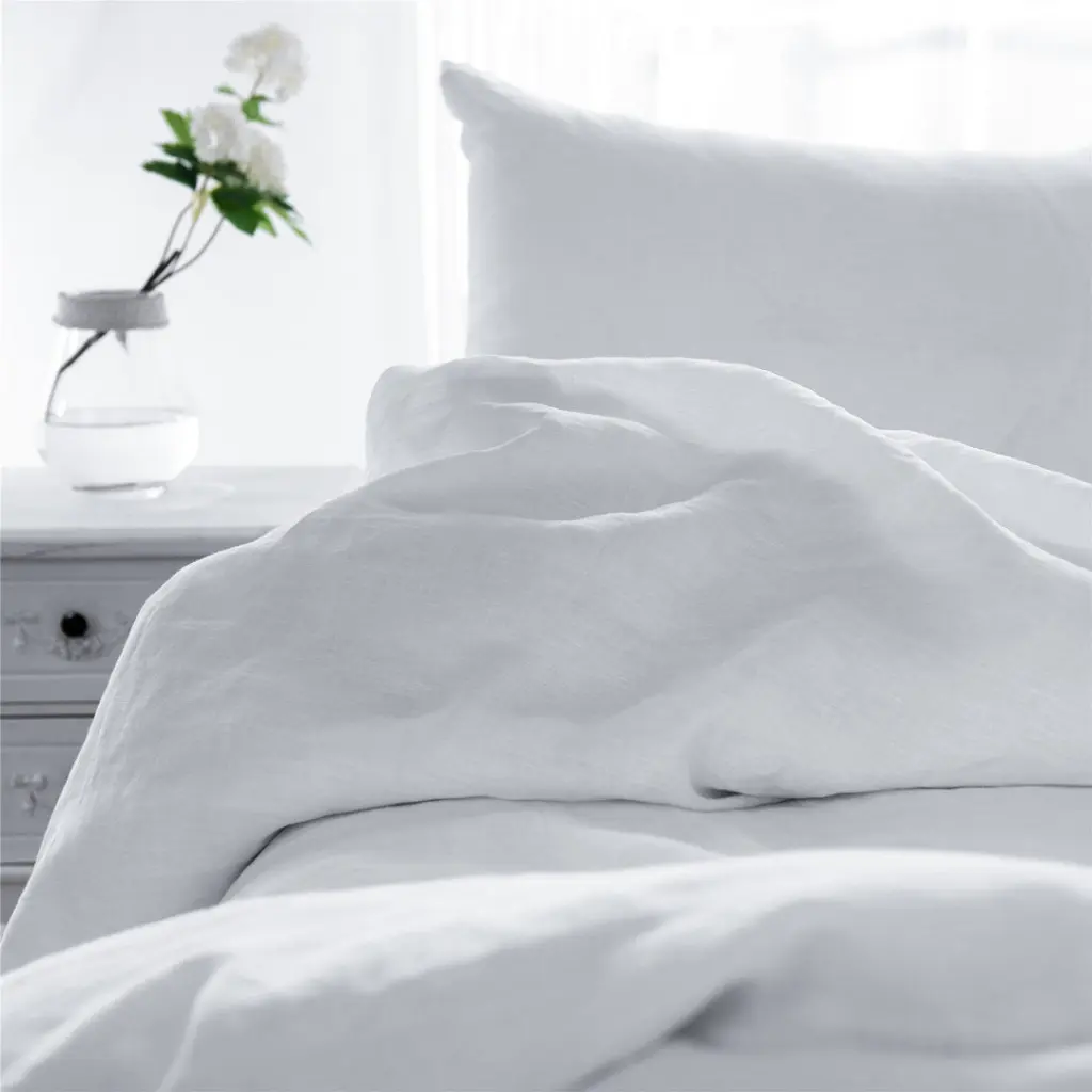King Size Pillow Cases Set 2 White Soft Bedding Pillow Covers real linen