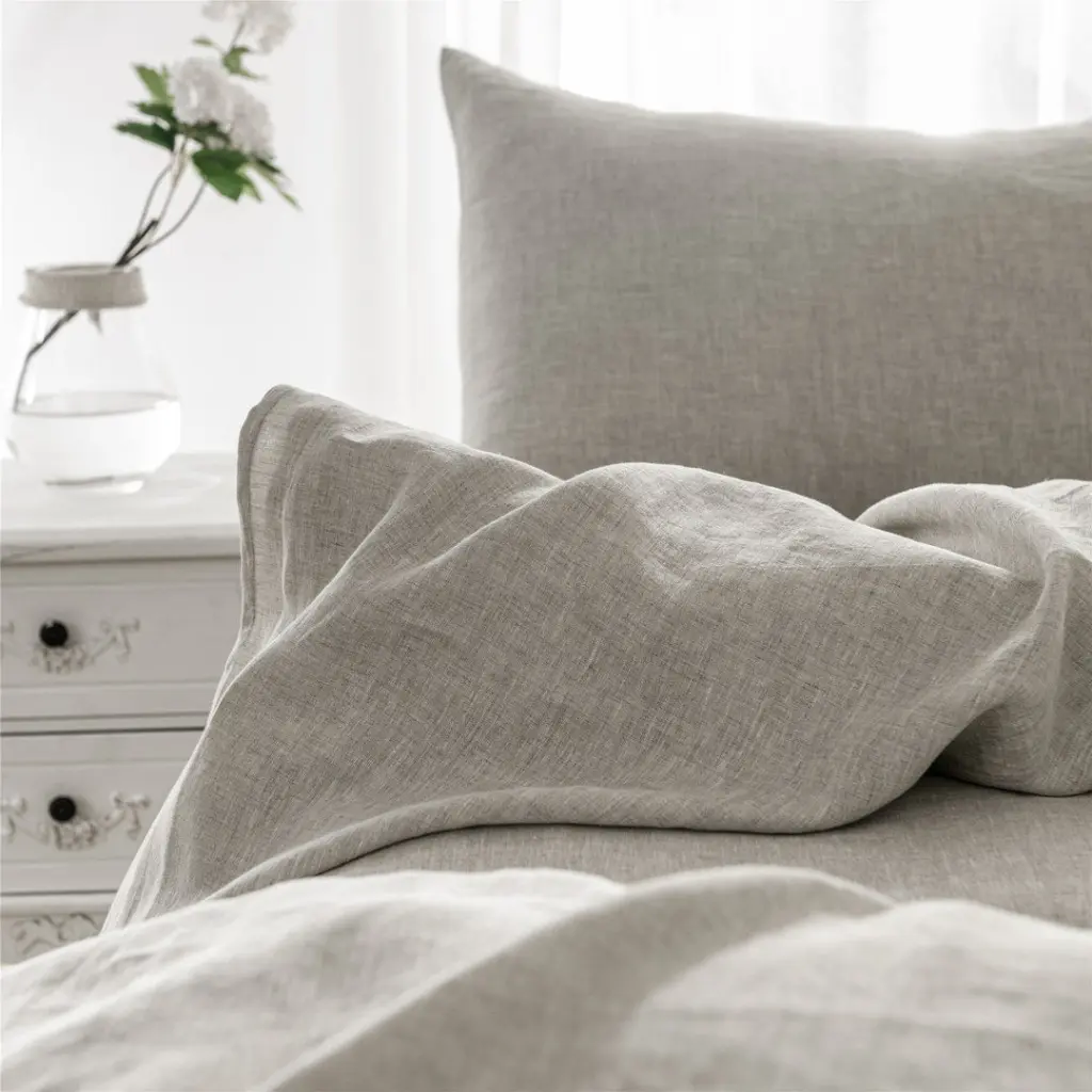 King Size Pillow Cases Set 2 Hypoallergenic Soft Pillow Covers real linen
