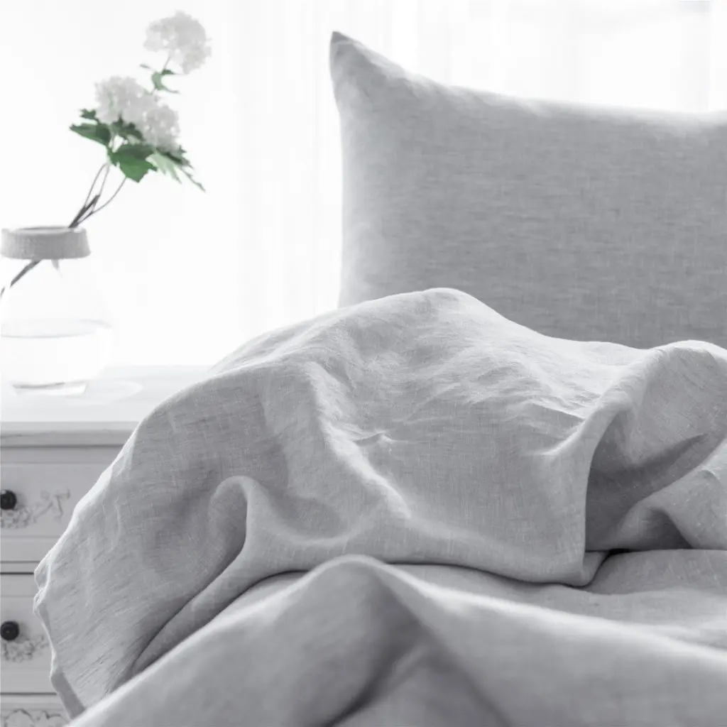 Quality Pillow Cases Set 2 Standard Size real linen