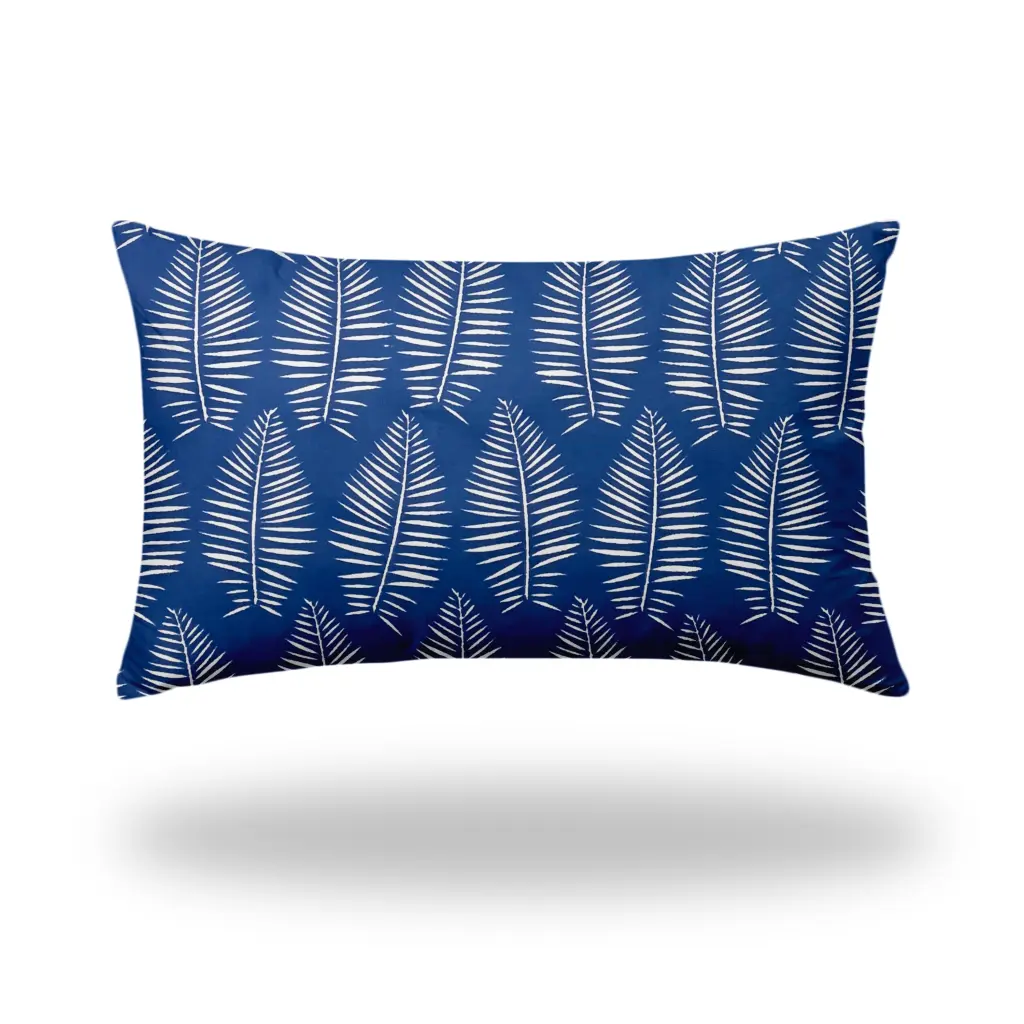 Breezy Indoor Outdoor Soft Royal Pillow Zipper Cover and Insert 16X26 usa made pillow and pouf