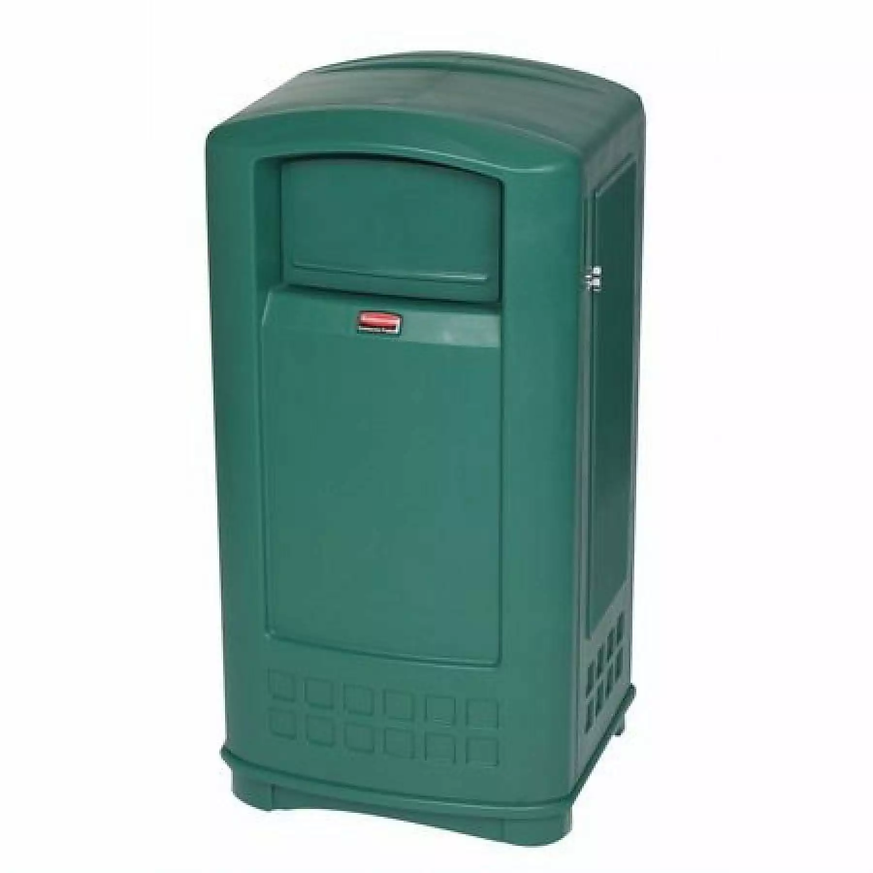 RUBBERMAID FG9P9000DGRN 35 gal. Plastic Rectangular Trash Can . Green