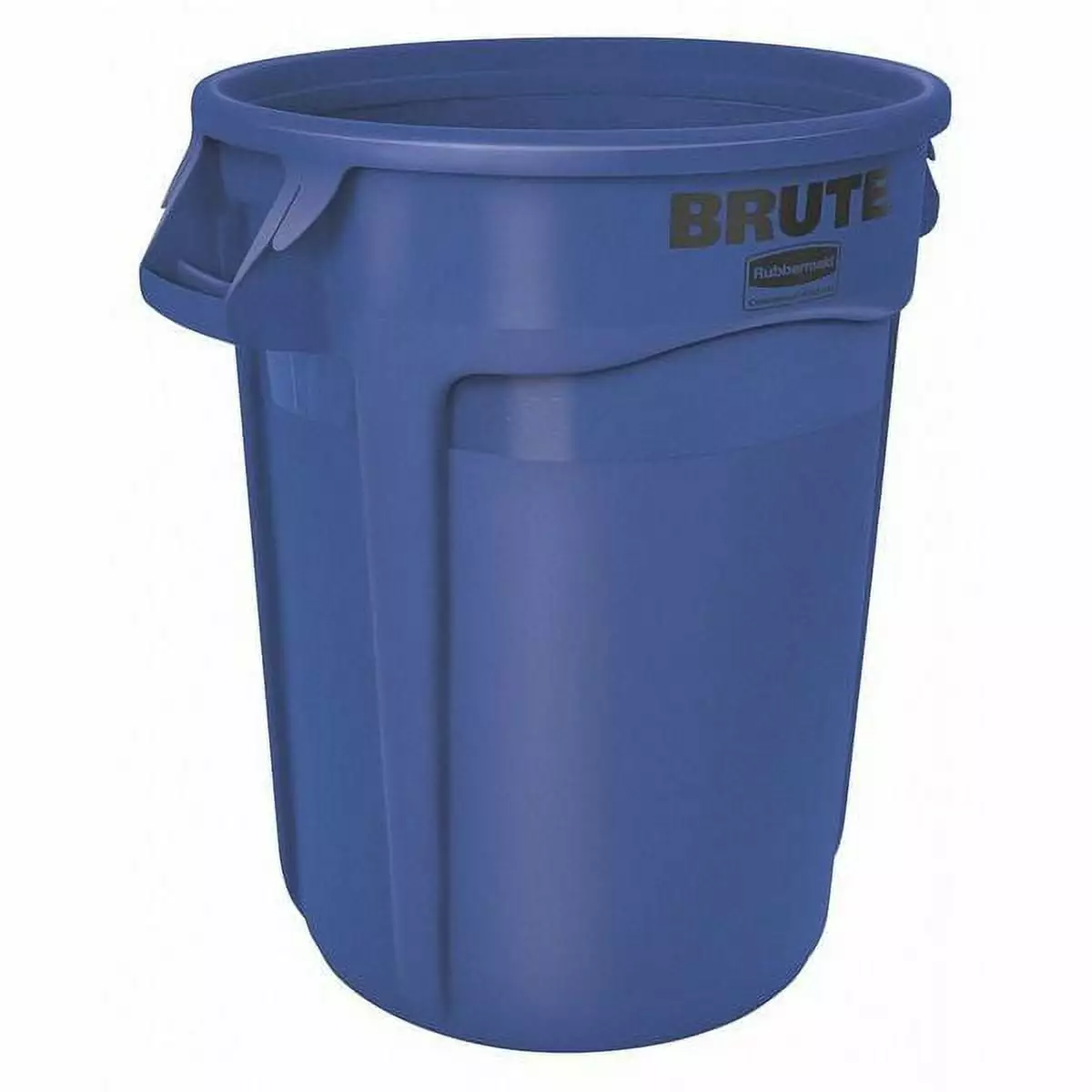 RUBBERMAID 20 gal. Polyethylene Round Trash Can. Blue