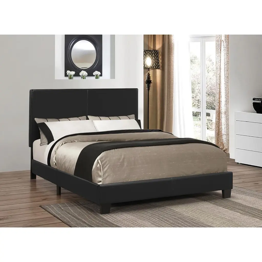 Black Platform Twin Bed Box Spring Not Required Twin Black Wood Bedroom Furniture furniture max