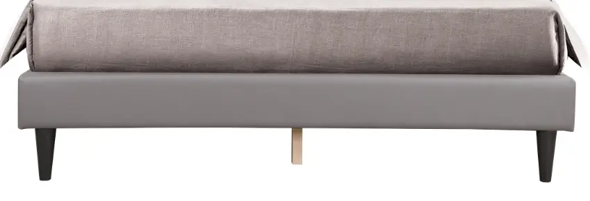 Deb G1112 Queen Bed All One Box Light Grey Foam Platform Bed glory furniture