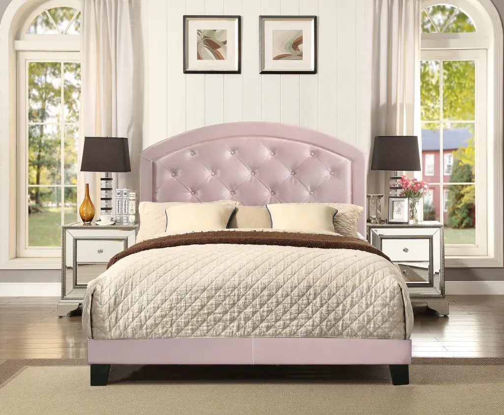 Full Upholstered Platform Bed Adjustable Headboard Full Size kanepe