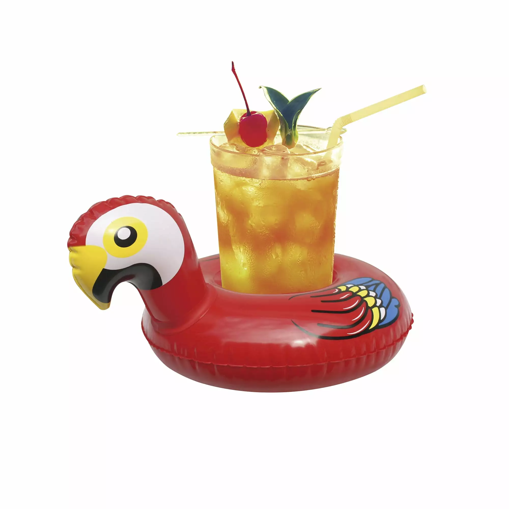 Northlight 10 Inflatable Parrot Swimming Pool Floating Drink Holder