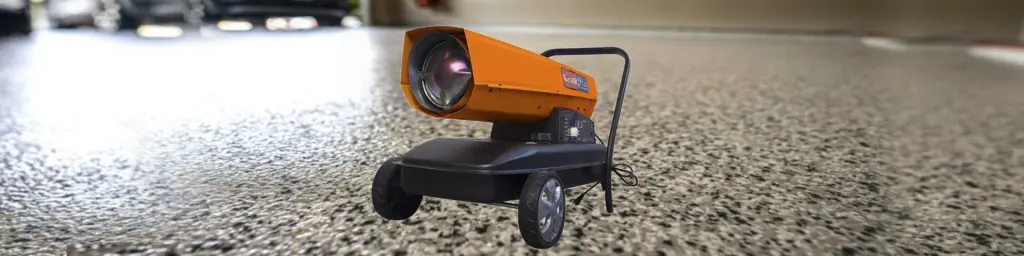 Garlugh DHE220 Travel-Friendly Movable Torpedo Forced Air Heater 215000 BTU firelife