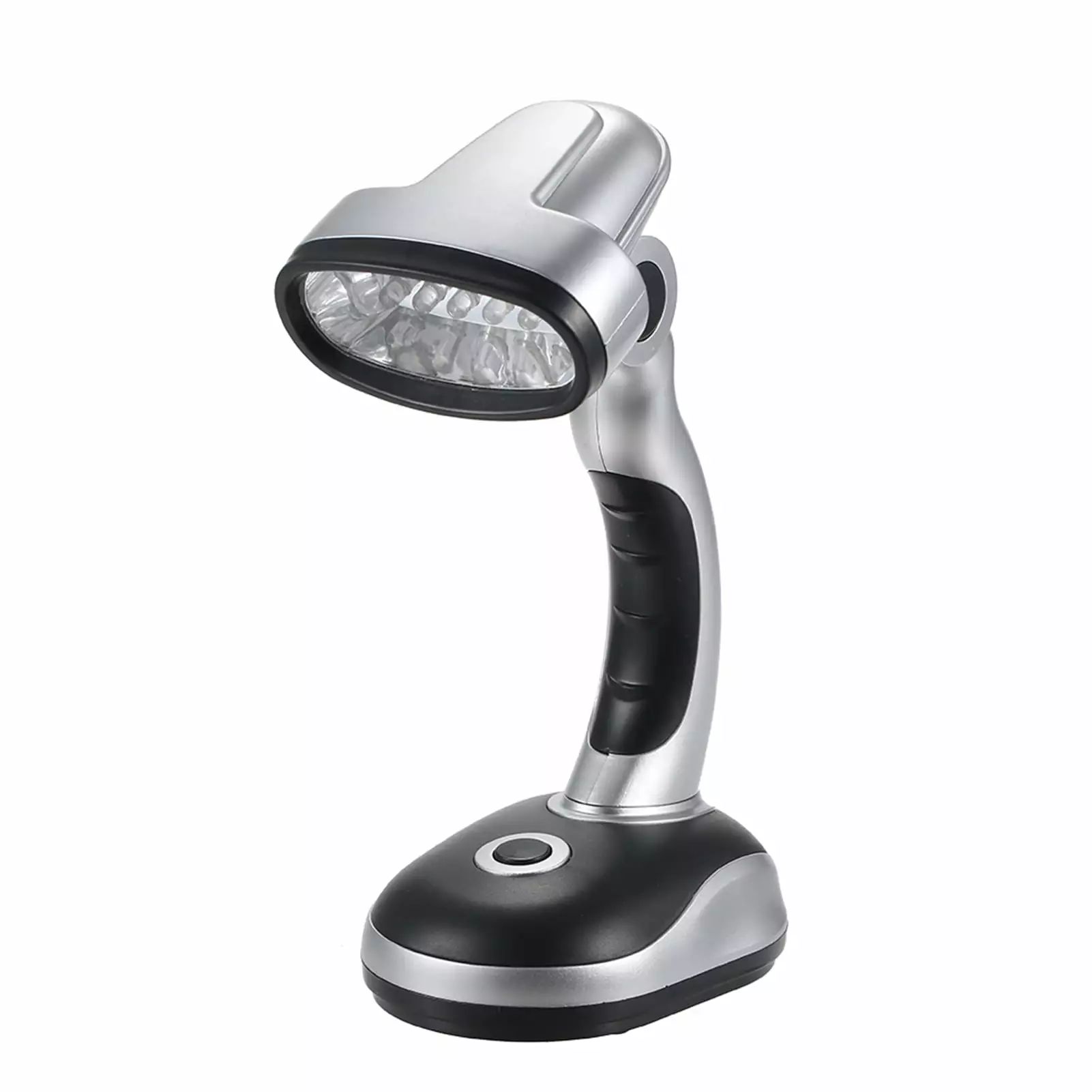 Irfora 12 LED Portable Desk Light Table Lamp 3 AA Batteries Operated Adjustable Working Students Reading