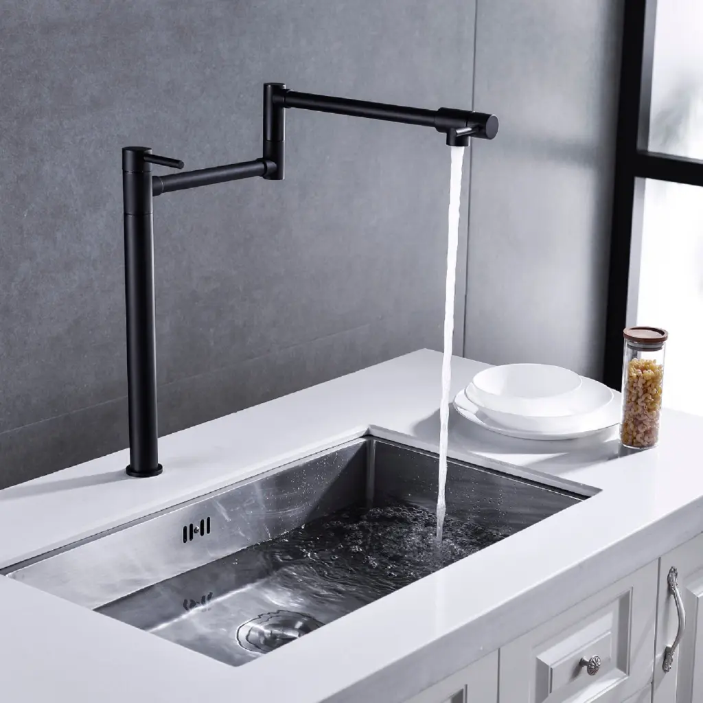 Matte Black Brass Pot Filler Faucet Extension Shank w928 dongtu group
