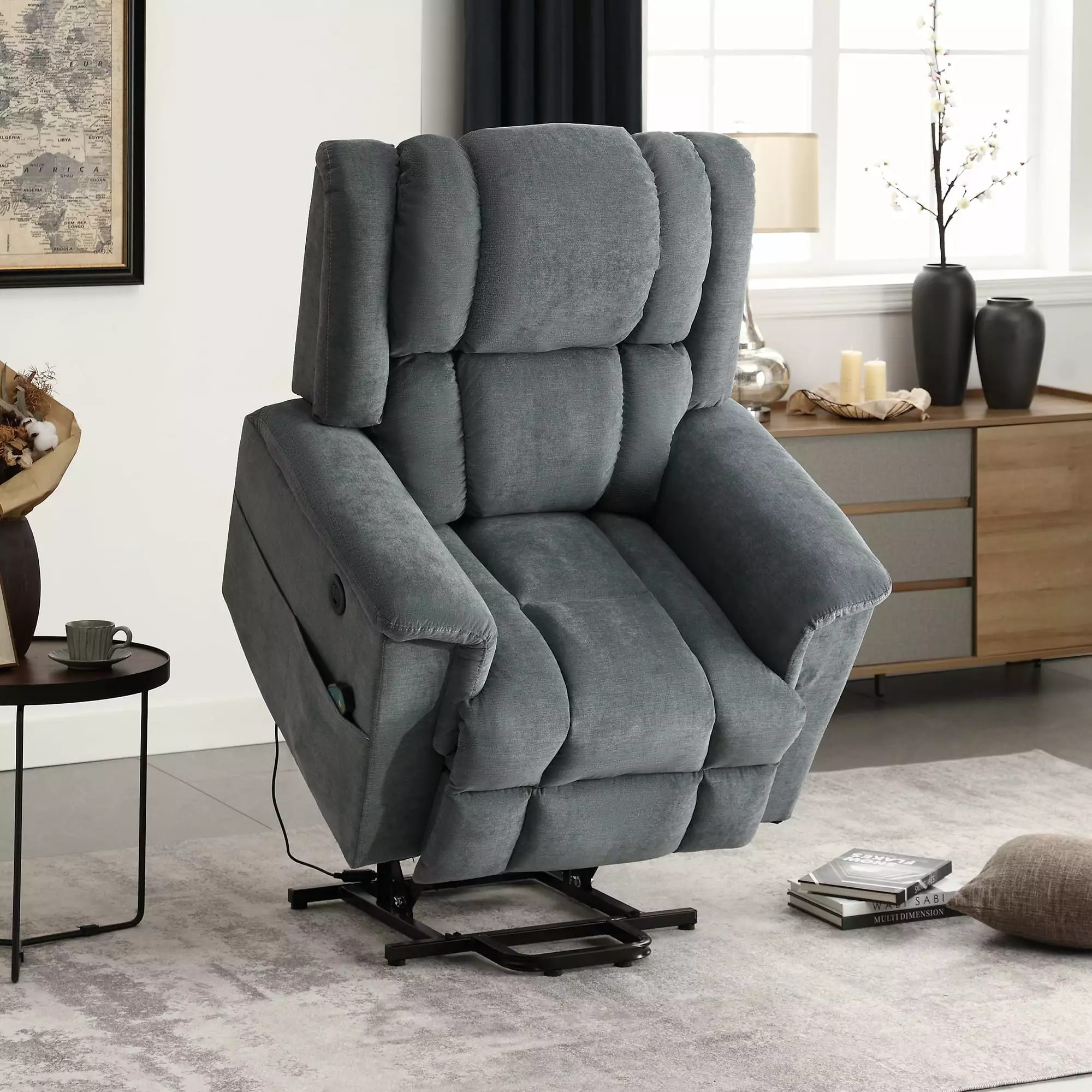 DeeHome Power Lift Recliner Chair Heat and Massage Elderly