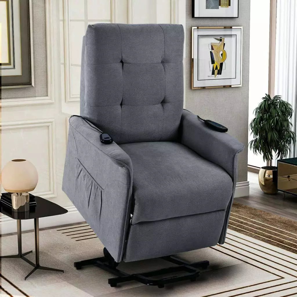 Power Lift Recliner Chair Elderly Adjustable Massage - 31x28x40 Inches - Living Room Bedroom Recliner JINS & VICO