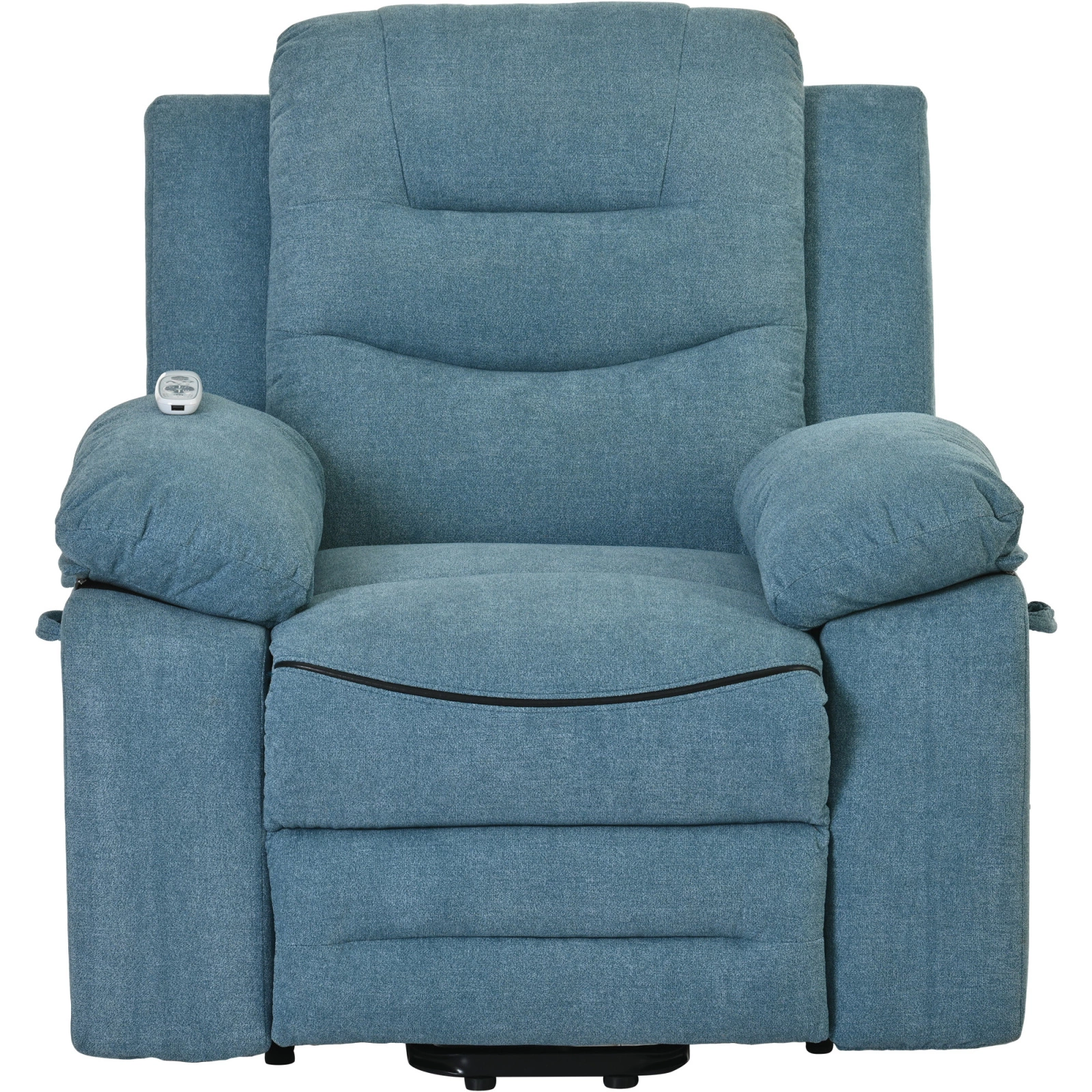 Elegant Blue Massage Power Lift Recliner Chair Heating Function Elderly Ponnky